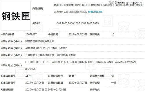 阿里巴巴成功注冊 鋼鐵匣 商標,漫威 準備開戰(zhàn)